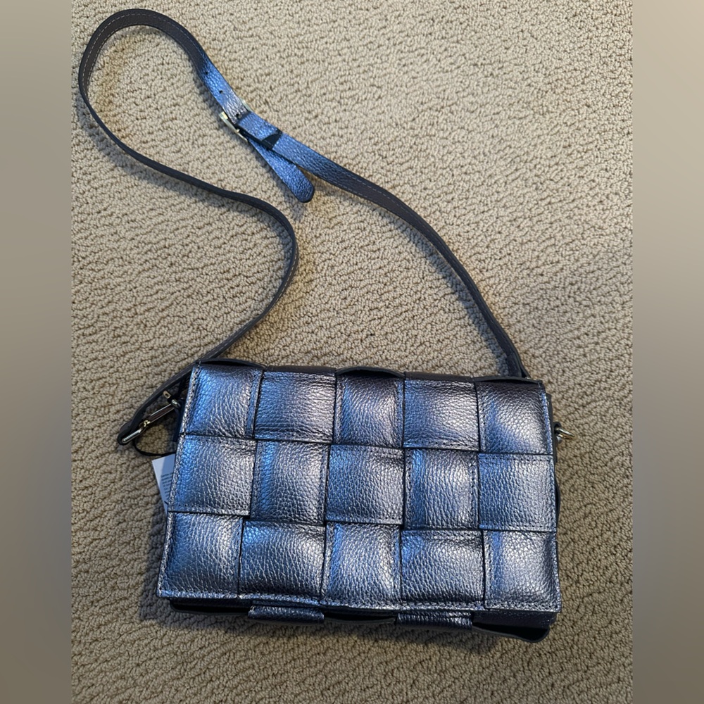 RARE Viola Castellani Metallic Crossbody Bag